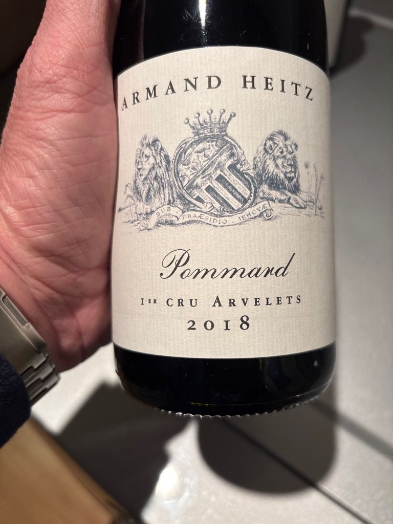 2018 Armand Heitz Pommard 1er Cru Les Arvelets - CellarTracker