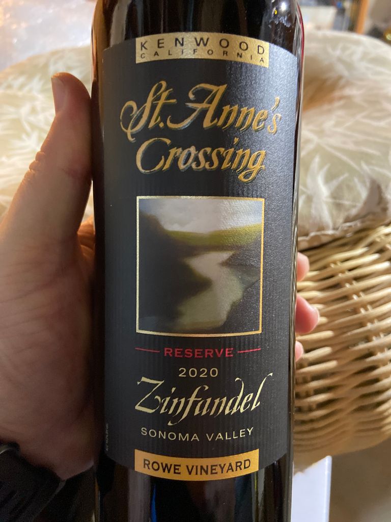 2021 St. Anne's Crossing Zinfandel Reserve Rowe Vineyard, USA