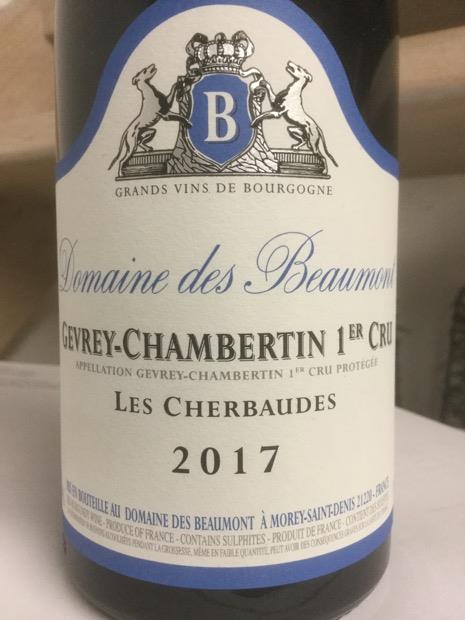 1999 Domaine des Beaumont Gevrey Chambertin 1er Cru Cherbaudes