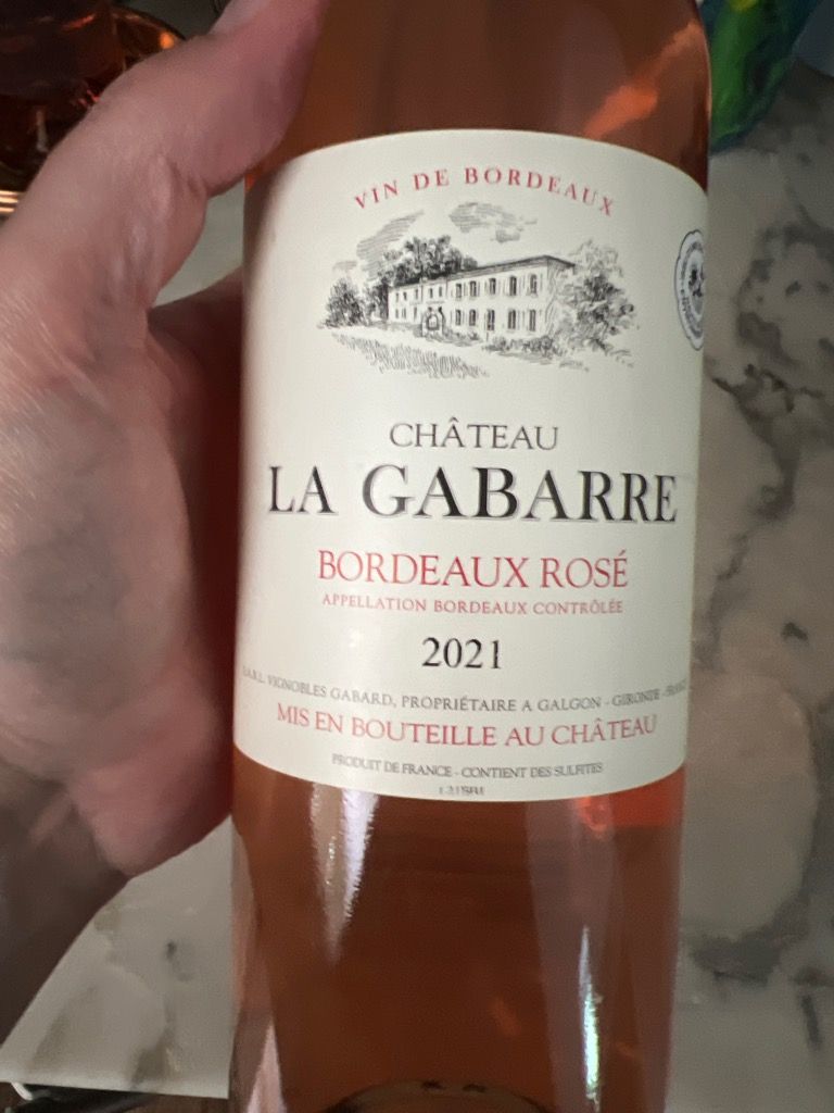 2022 Château La Gabarre Bordeaux Rosé, France, Bordeaux, Bordeaux Rosé