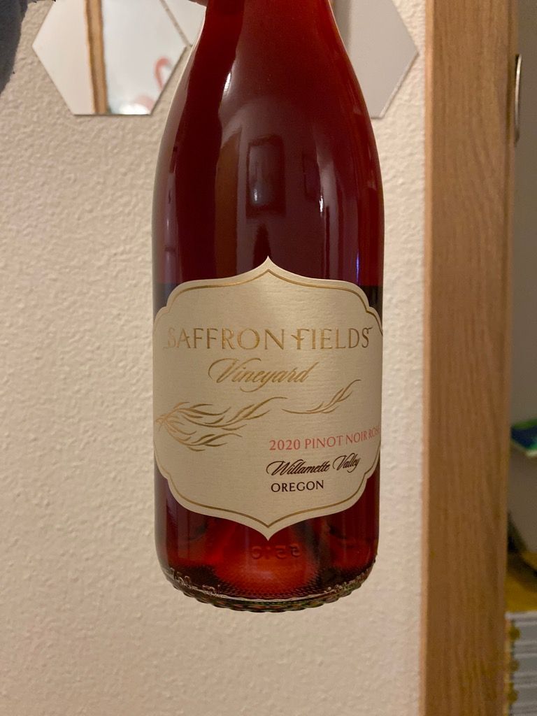 2020 Saffron Fields Vineyard Pinot Noir Rosé, USA, Oregon, Willamette