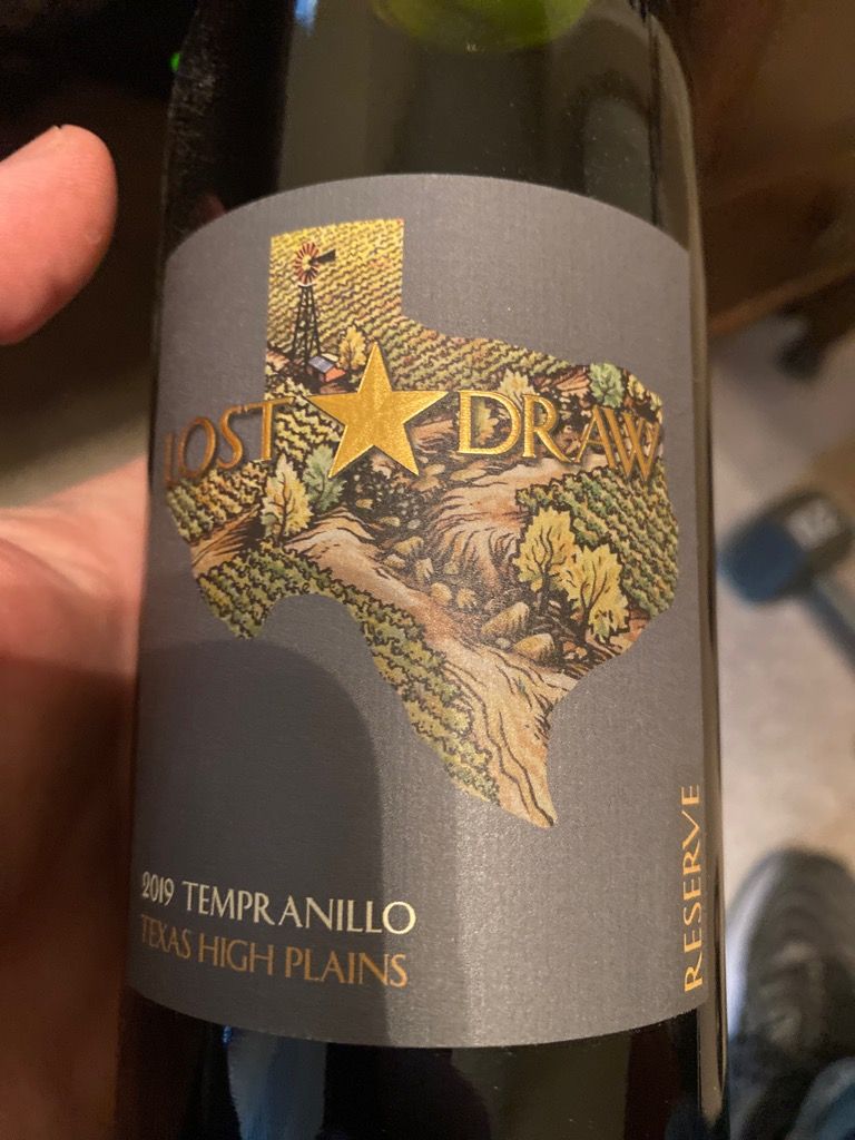 2019 Lost Draw Cellars Tempranillo Reserve, USA, Texas, Texas High ...
