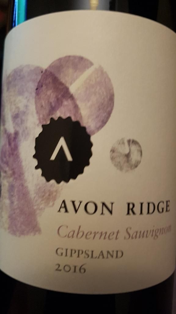2016 Avon Ridge Cabernet Sauvignon, Australia, Victoria, Gippsland ...