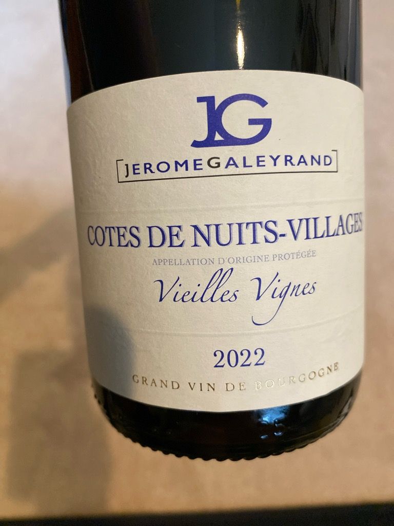 2022 Jérôme Galeyrand Côte de Nuits Villages Vieilles Vignes