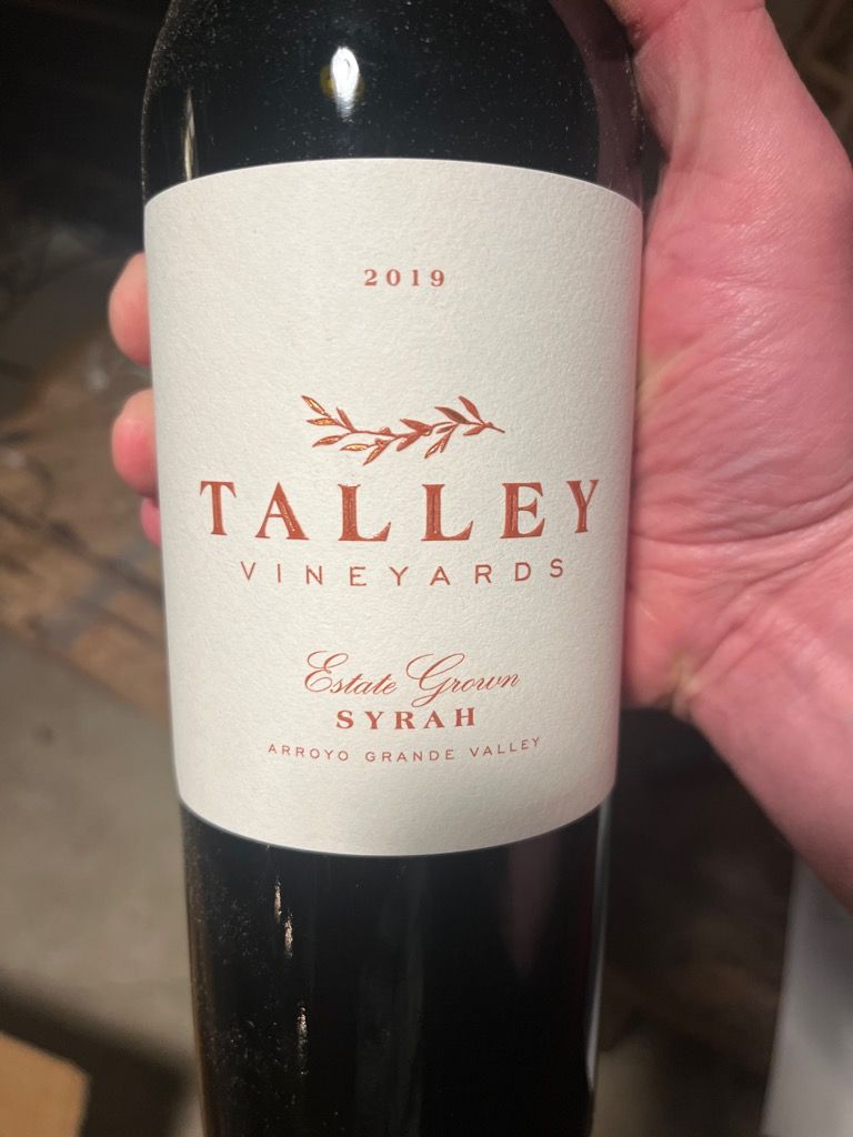 2019 Talley Vineyards Syrah Rincon Vineyard, USA, California, Central