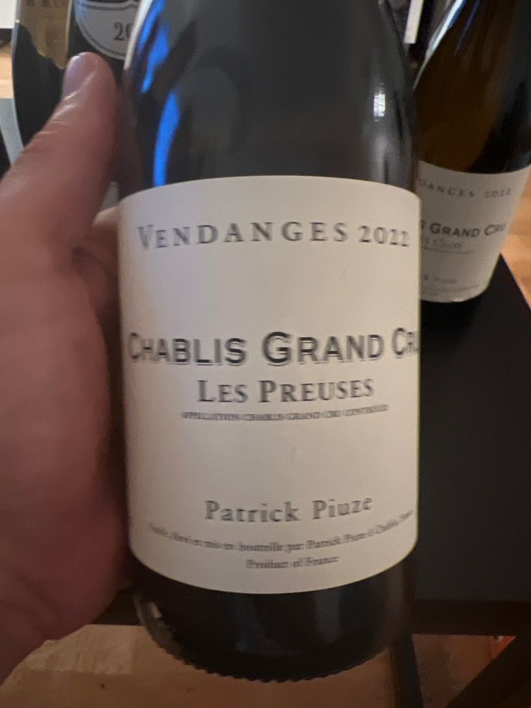 2023 Patrick Piuze Chablis Grand Cru Les Preuses, France, Burgundy ...