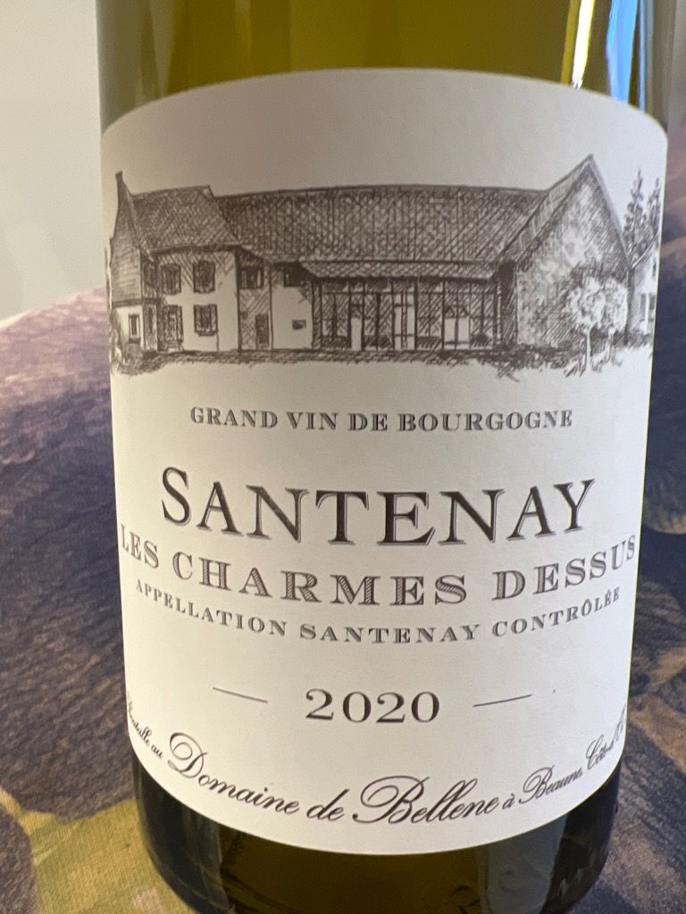 2021 Domaine de Bellene Santenay Charmes Dessus Blanc, France, Burgundy ...