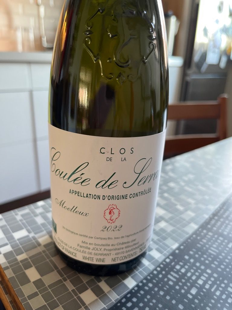 2022 Nicolas Joly Moelleux Clos de la Coulée de Serrant
