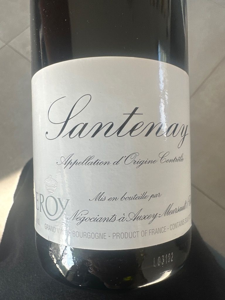 2003 Maison Leroy Santenay - CellarTracker