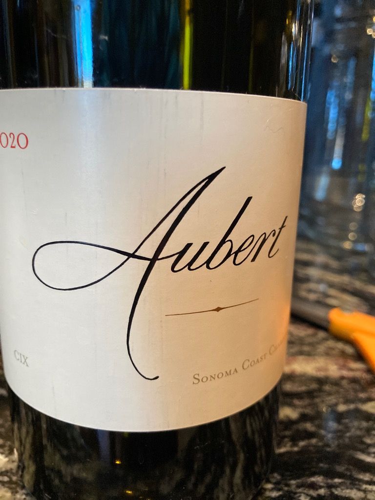 2020 Aubert Chardonnay CIX Estate Vineyard - CellarTracker