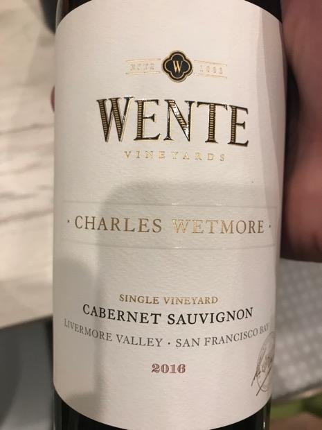 2016 Wente Vineyards Cabernet Sauvignon 