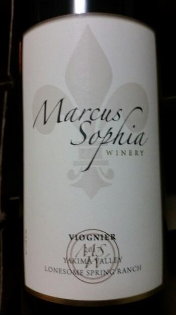 2022 Marcus Sophia Winery Viognier Lonesome Spring Ranch Yakima Valley ...