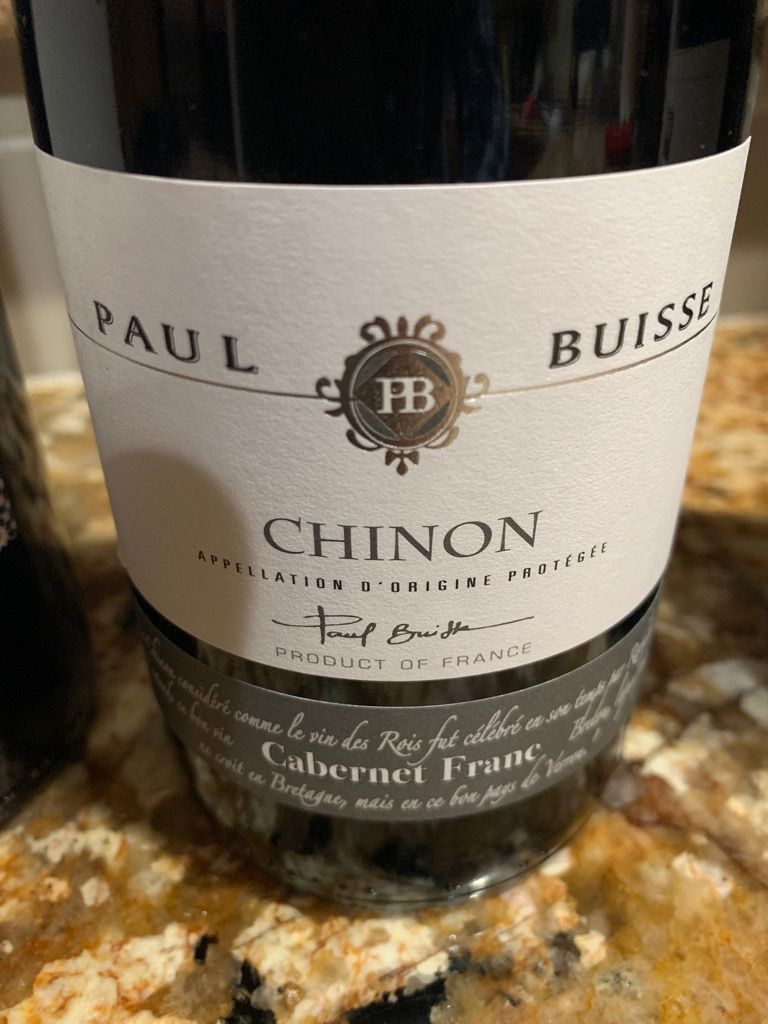 2019 Paul Buisse Chinon, France, Loire Valley, Touraine, Chinon CellarTracker