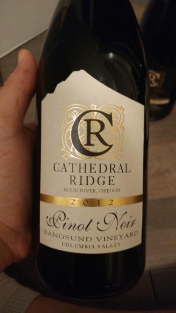 2012 Cathedral Ridge Pinot Noir Bangsund Vineyard, USA, Oregon ...