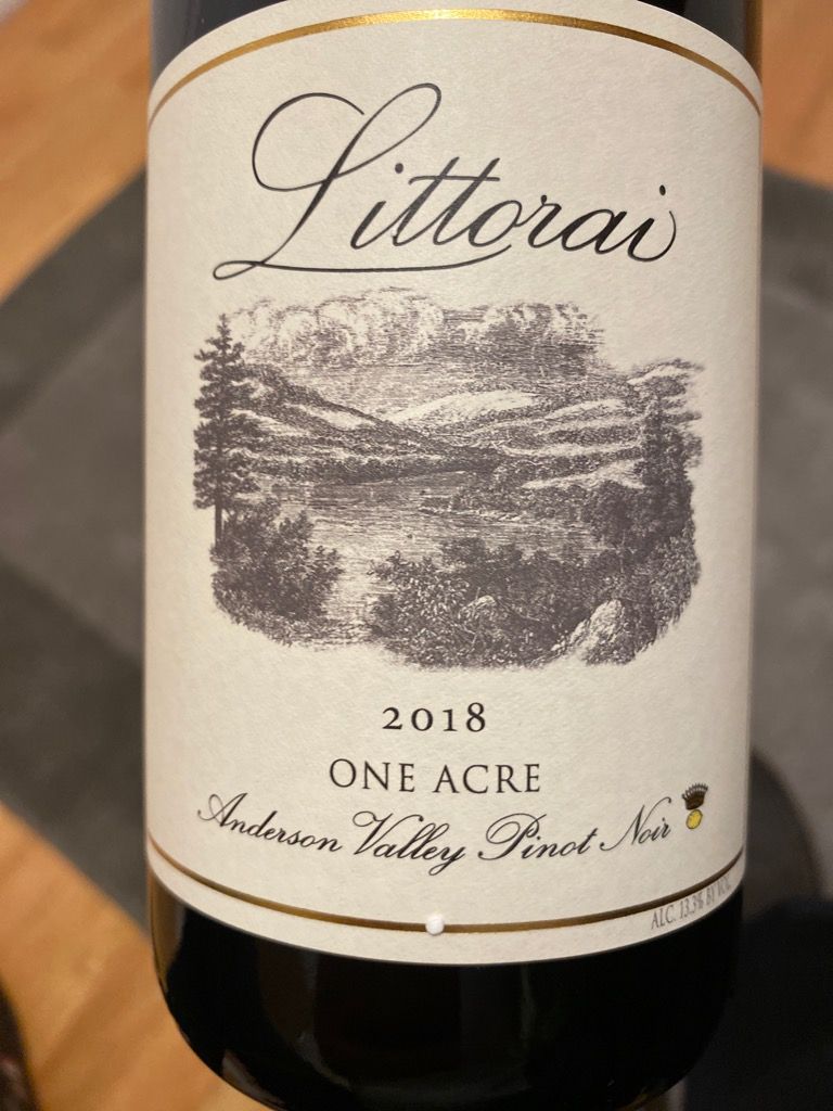 2018 Littorai Pinot Noir One Acre, USA, California, North Coast ...