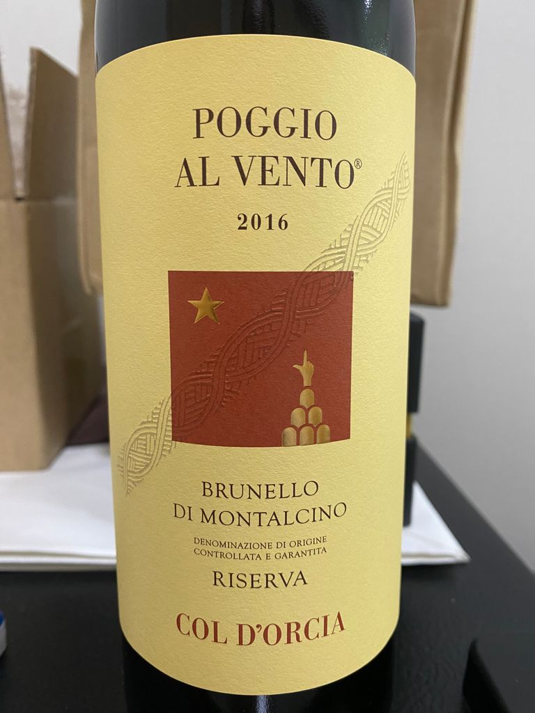 2016 Tenuta Col d'Orcia Brunello di Montalcino Riserva Poggio al