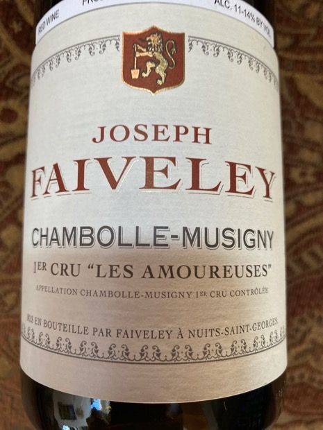2014 Faiveley Chambolle-Musigny 1er Cru Les Amoureuses - CellarTracker