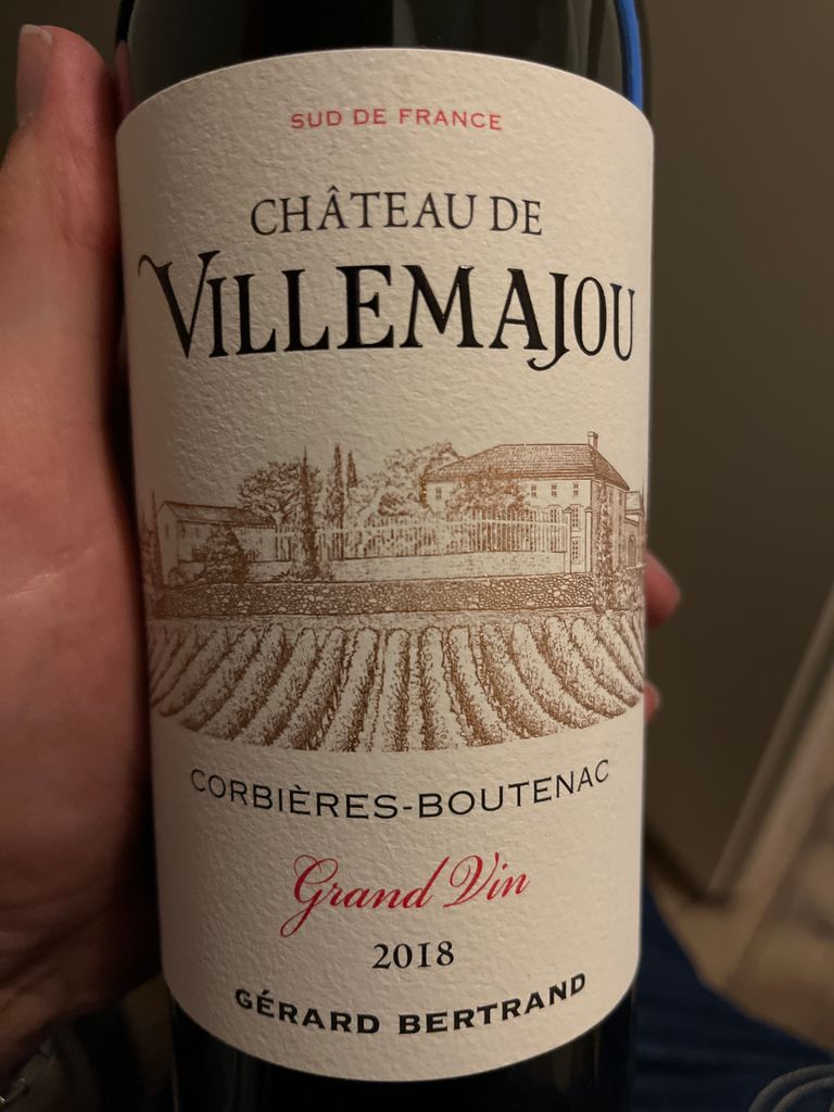 2018 Château De Villemajou Corbières-Boutenac Grand Vin, France ...