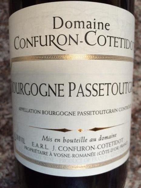 2020 J. Confuron-Cotetidot Bourgogne Passetoutgrains