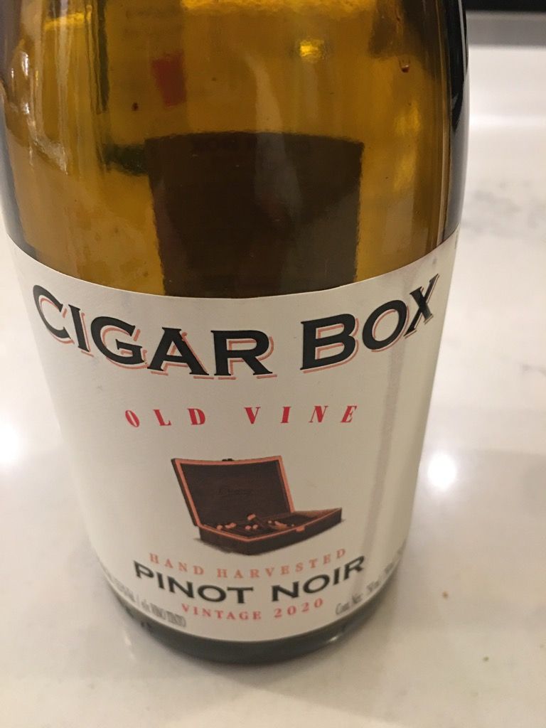 2020 Cigar Box Pinot Noir Old Vine - CellarTracker