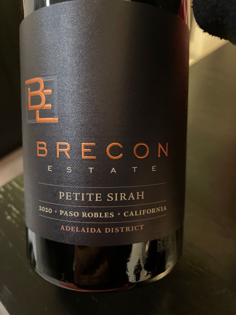 2021 Brecon Estate Petite Sirah Reserve, USA, California, Central Coast