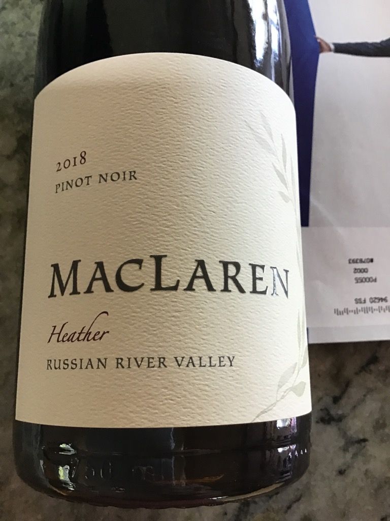 2017 MacLaren Pinot Noir Heather, USA, California, Sonoma County