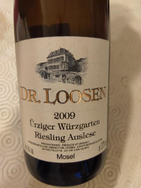 09 Dr Loosen Urziger Wurzgarten Riesling Auslese Germany Mosel Saar Ruwer Cellartracker