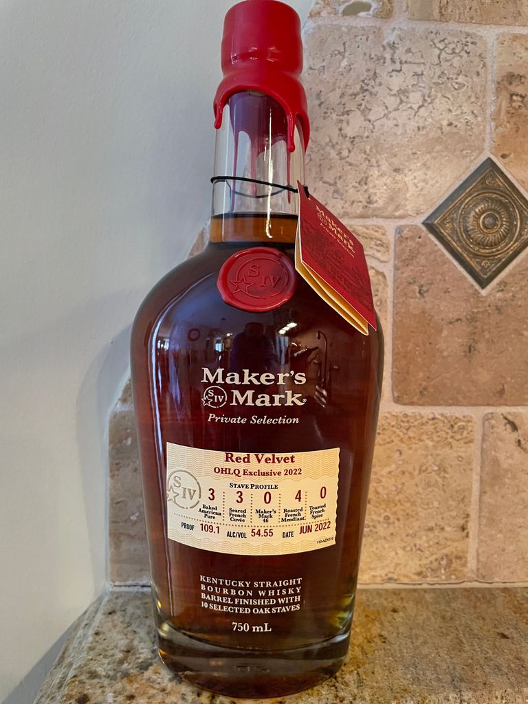 Maker's Mark Redder Velvet Private Selection Bourbon — Bitters & Bottles