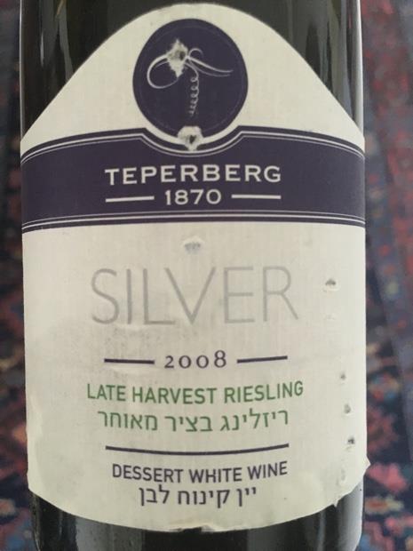 2010 Teperberg Riesling Silver, Late Harvest, Israel - CellarTracker