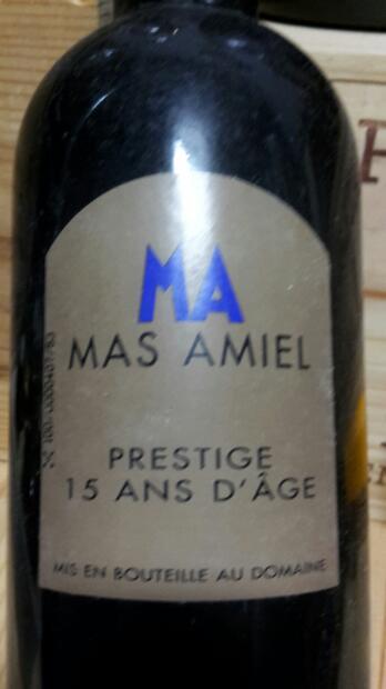 ワイン 15 ANS D'AGE Maury Mas Amiel Mas Amiel, Maury Prestige, 15 ans d'âge – Cave Ruthène – Vin Bio