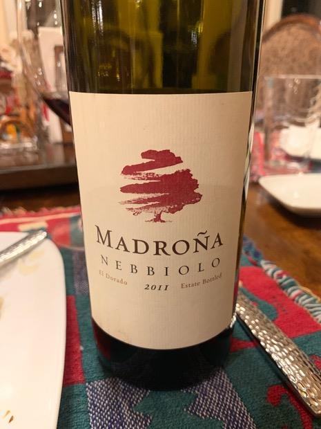 2011 Madroña Nebbiolo, USA, California, Sierra Foothills, El Dorado ...