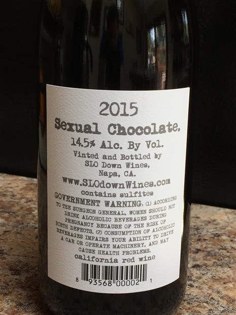 2013 Slo Down Wines Sexual Chocolate Cellartracker