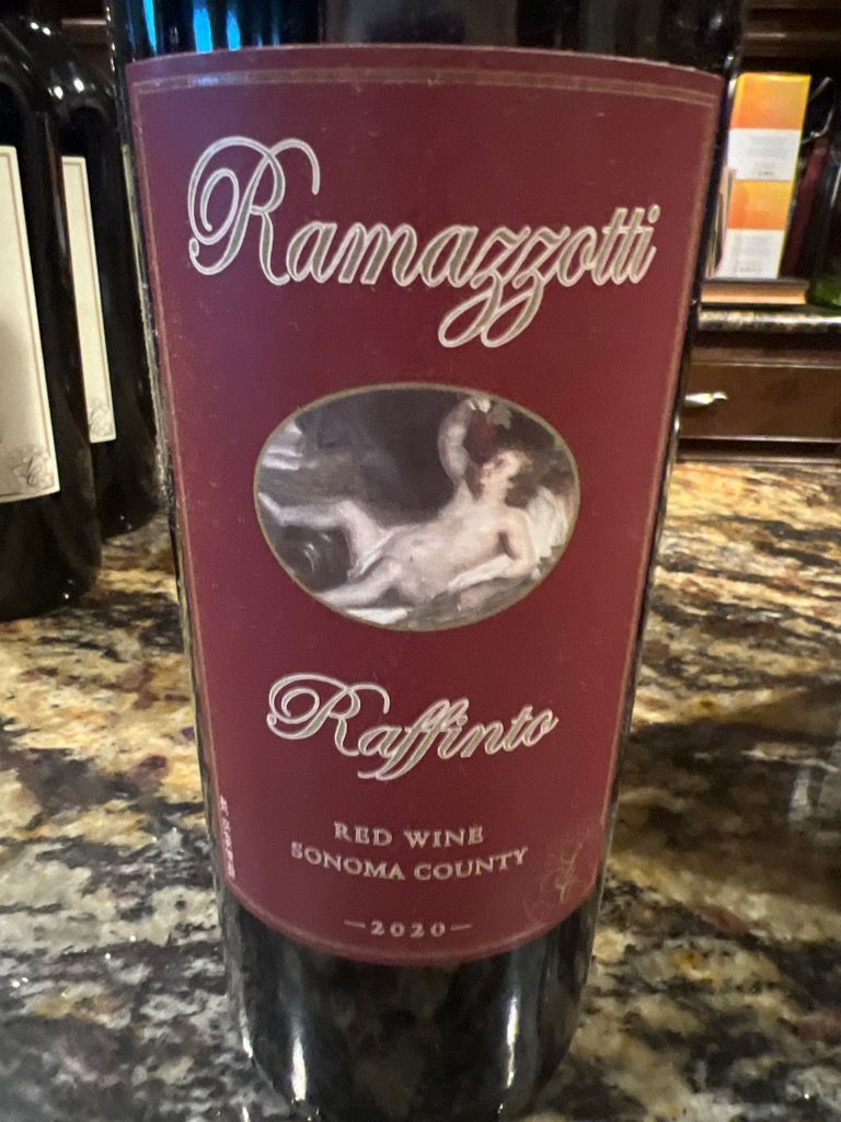 2020 Ramazzotti Wines Raffinto, USA, California, Sonoma County