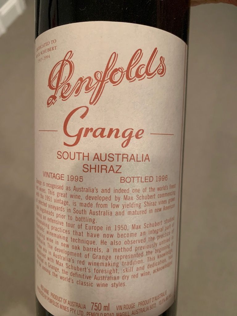 1994 Penfolds Grange - CellarTracker