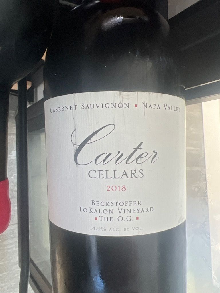 2018 Carter Cellars Cabernet Sauvignon Beckstoffer Las Piedras Vineyard ...