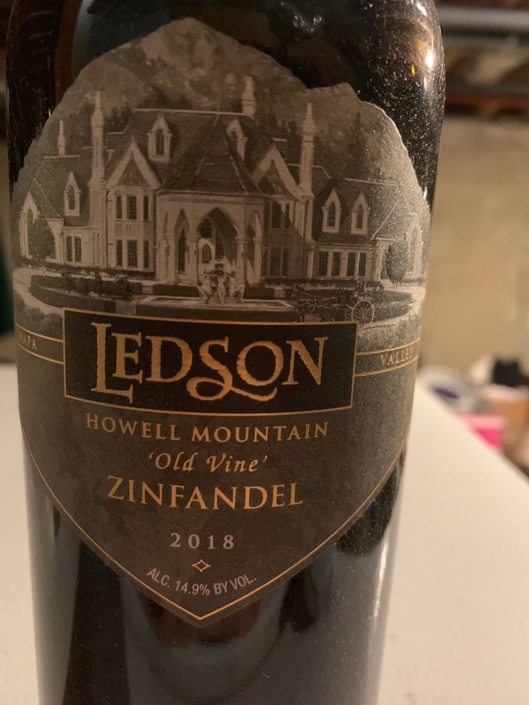 2018 Ledson Zinfandel Old Vine Howell Mountain, USA, California, Napa