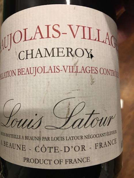 2014 Louis Latour Beaujolais-Villages Chameroy, France, Burgundy ...