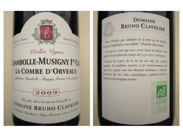2009 Domaine Bruno Clavelier Chambolle-Musigny 1er Cru La