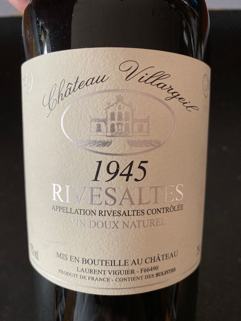 1945 Château Villargeil Rivesaltes - CellarTracker