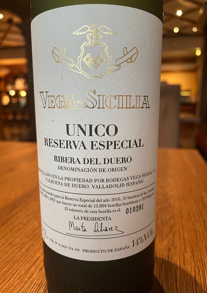 2002 Bodegas Vega-Sicilia Ribera del Duero Único Reserva 2002 Bodegas Vega-Sicilia Ribera del Duero Único Reserva