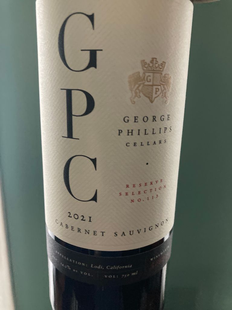 2021 George Phillips Cellars Cabernet Sauvignon Reserve Selection