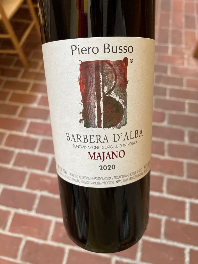 2020 Piero Busso Barbera d'Alba Majano, Italy, Piedmont, Alba, Barbera ...