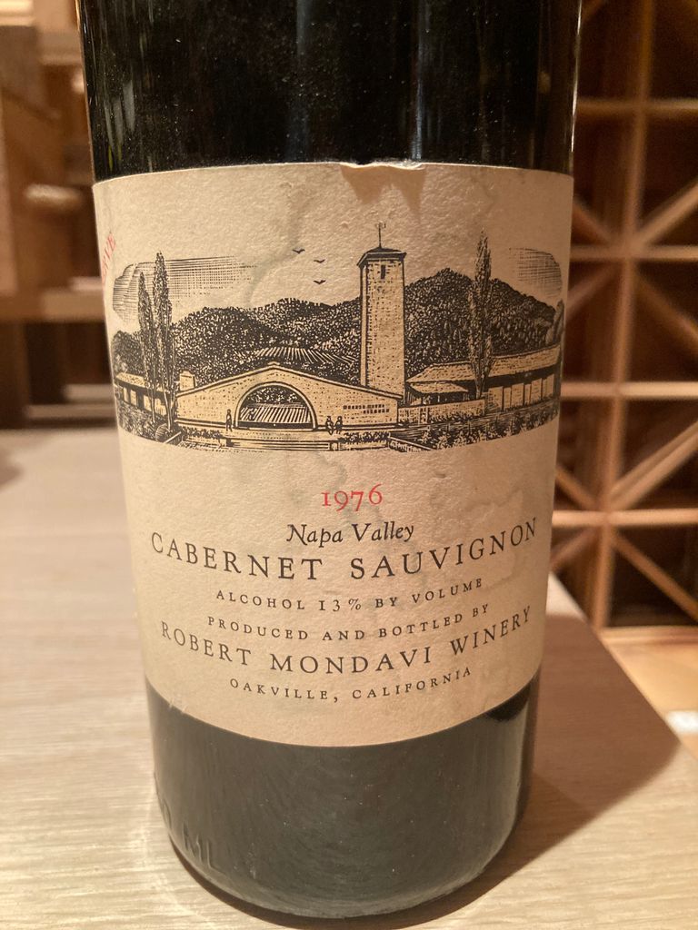1976 Robert Mondavi Winery Cabernet Sauvignon Napa Valley