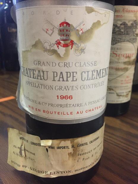1966 Château Pape Clément - CellarTracker