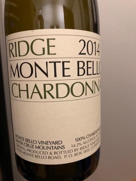 2008 Ridge Chardonnay Monte Bello - CellarTracker