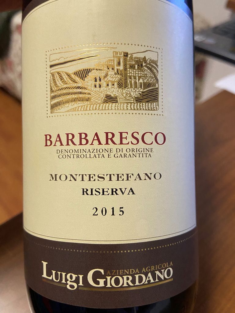 2016 Luigi Giordano Barbaresco Riserva Montestefano, Italy, Piedmont ...