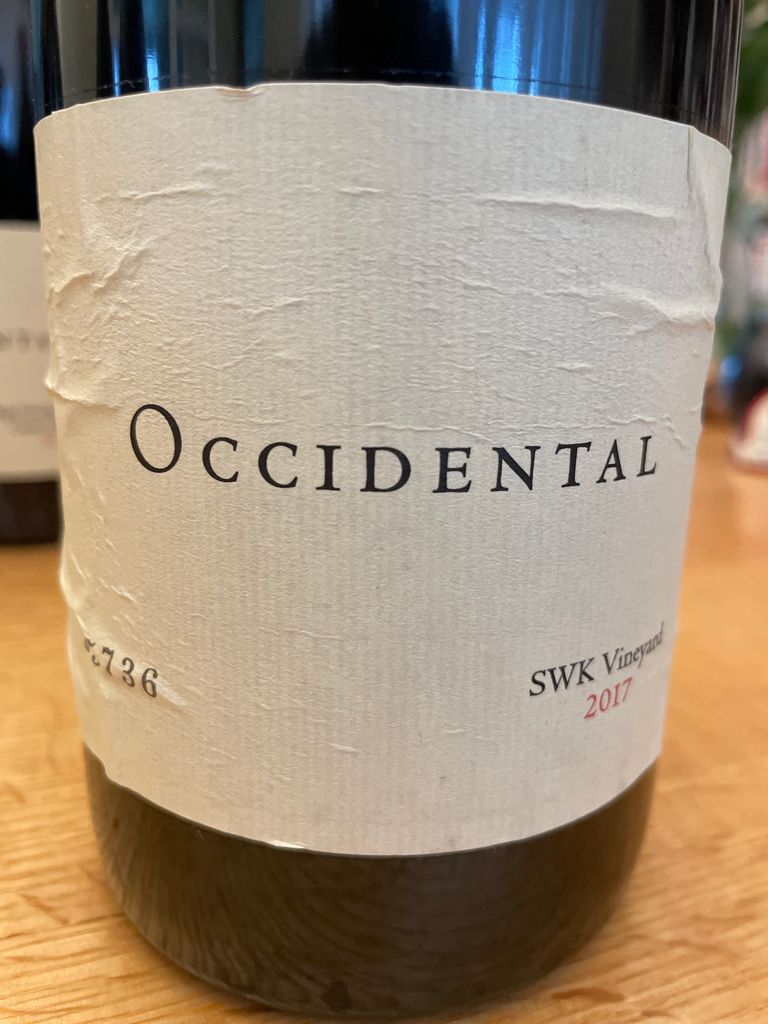2017 Occidental Pinot Noir SWK - CellarTracker