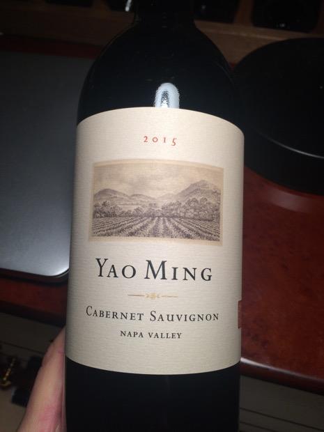 ヤオ・ミン カベルネ・ソーヴィニヨン　YAO MING 2015 2015 Yao Family Wines Cabernet Sauvignon Yao Ming Family Reserve