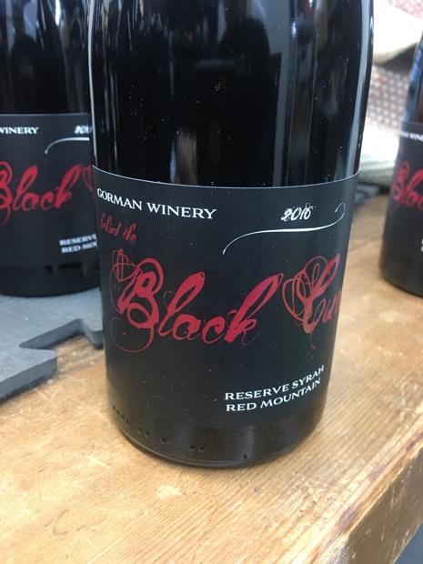 2016 Gorman Winery Syrah Behind The Black Curtain Reserve Usa