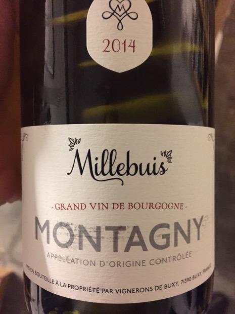 2019 Millebuis Montagny 1er Cru Blanc, France, Burgundy, Côte ...